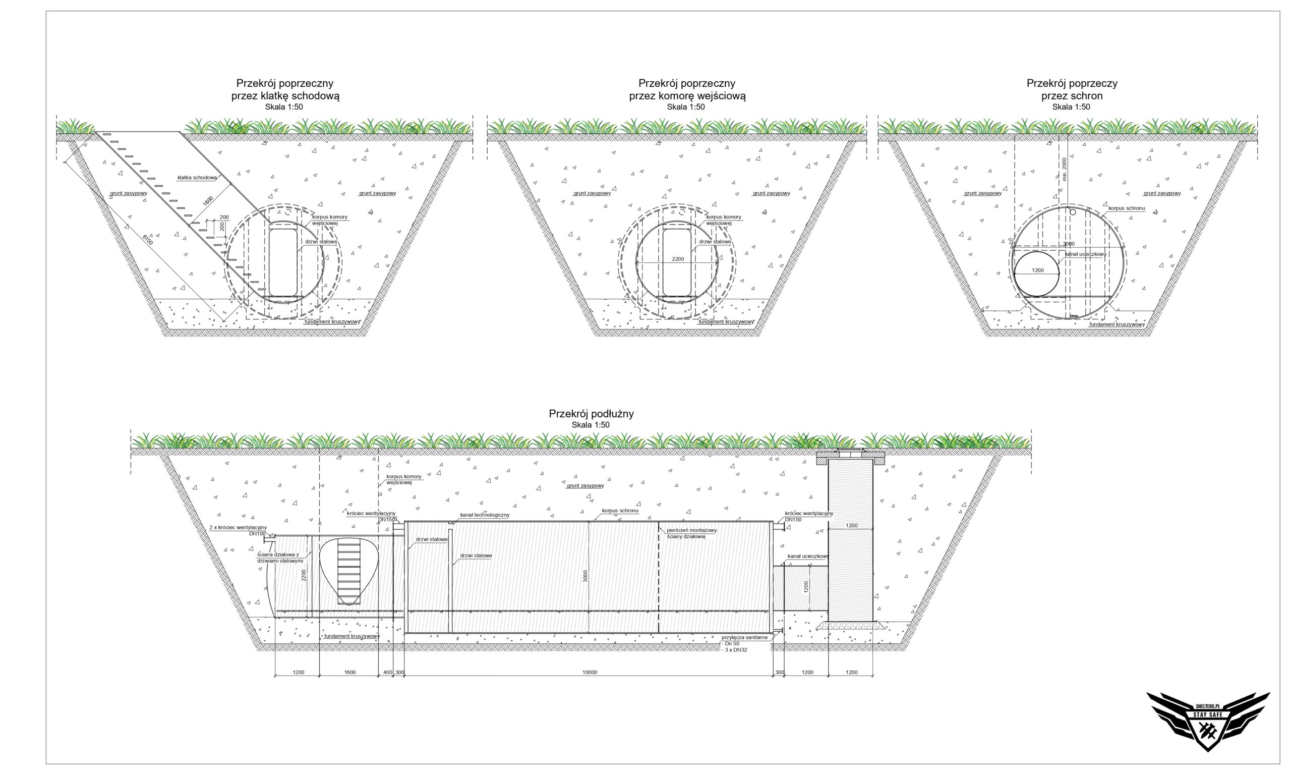 Schron rurowy standard